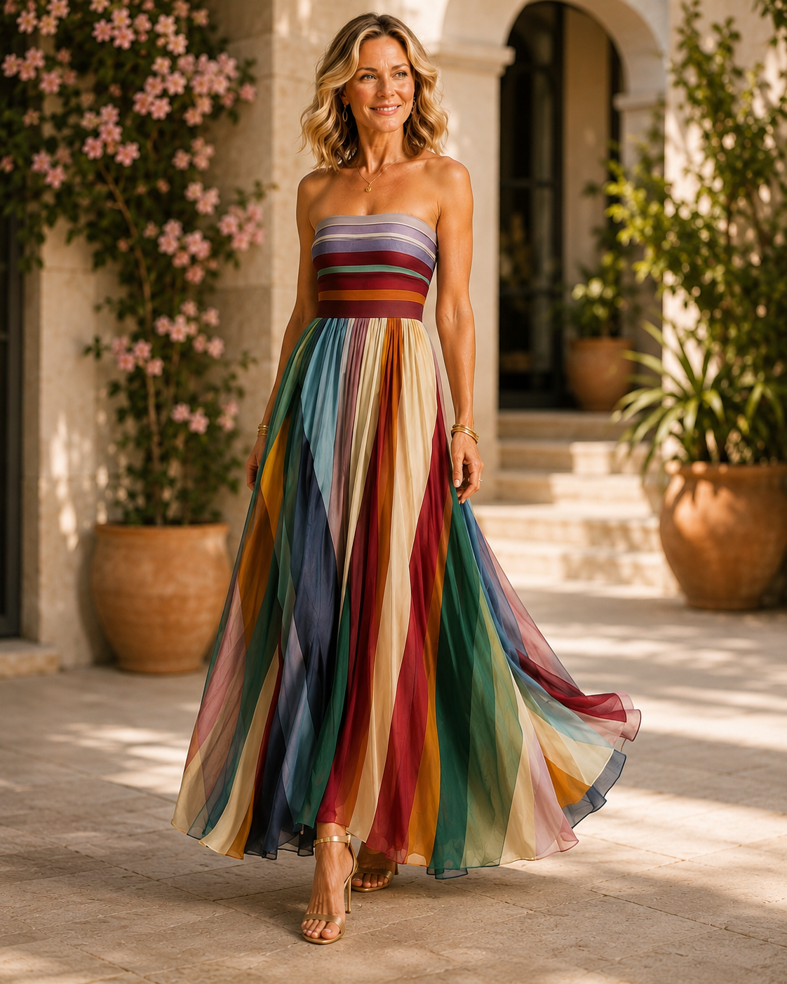 Robe Longue Fleurie Élégante – Le Charme de l'Été